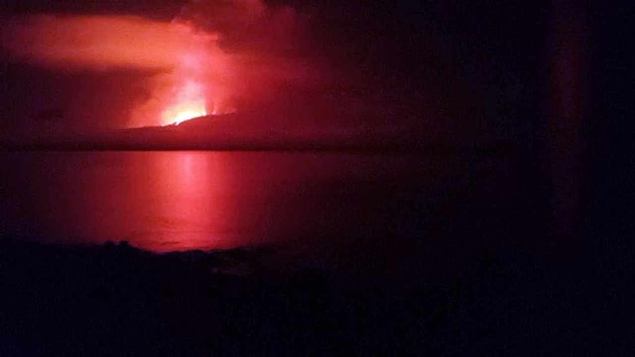 Vulkan auf Galápagos-Insel Fernandinda ausgebrochen