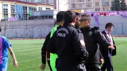 Maç bitti, saha karıştı