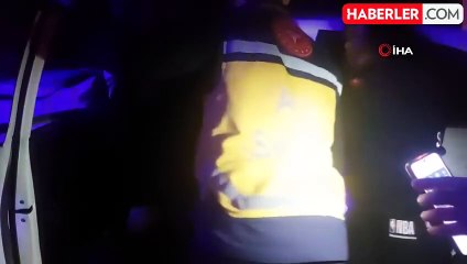 Edirne'de kaza yapan alkollü sürücü yaralandı