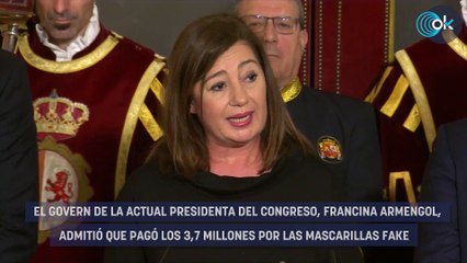 El Govern Armengol confiesa que compró mascarillas a Koldo «independientemente del análisis» de calidad