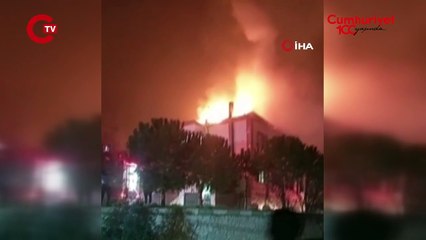 Lojmanda çıkan yangın korku ve paniğe neden oldu