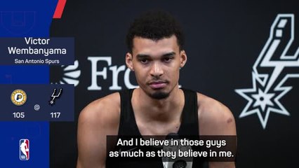 Rookie Wembanyama makes history but is already focusing on leadership