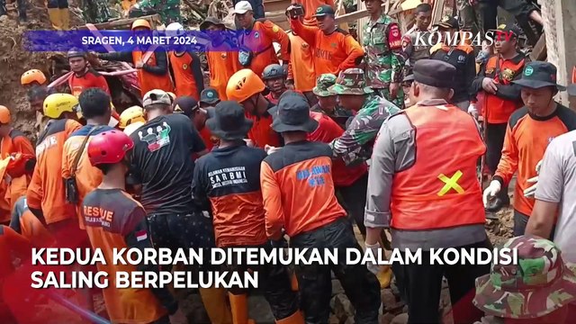 Longsor Sragen, Jenazah Ayah dan Anak Saling Berpelukan