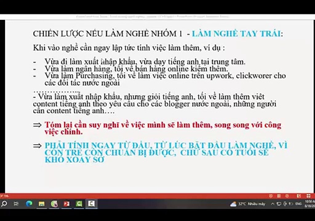 Bài 2 - Cơ hội kiếm tiền trong XH - Part 5 - Phân tích và chiến lược chọn nghề