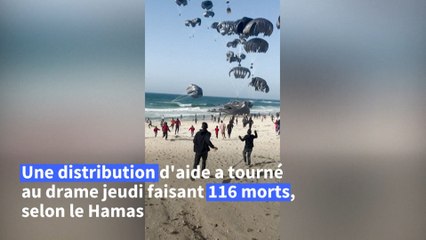 Gaza: premiers largages d'aide américaine sur le territoire menacé de famine