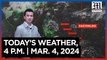 Today's Weather, 4 P.M. | Mar. 4, 2024