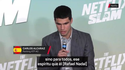 Alcaraz: "Intento aplicar en mi juego lo que he aprendido de Nadal"