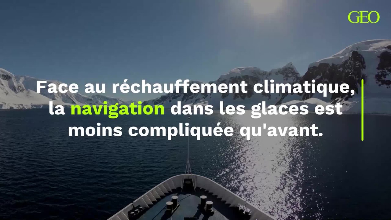 Face au réchauffement climatique, la navigation dans les glaces est moins compliquée qu'avant.