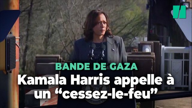 La vice-présidente des États-Unis Kamala Harris demande un cessez-le-feu immédiat dans la bande de Gaza