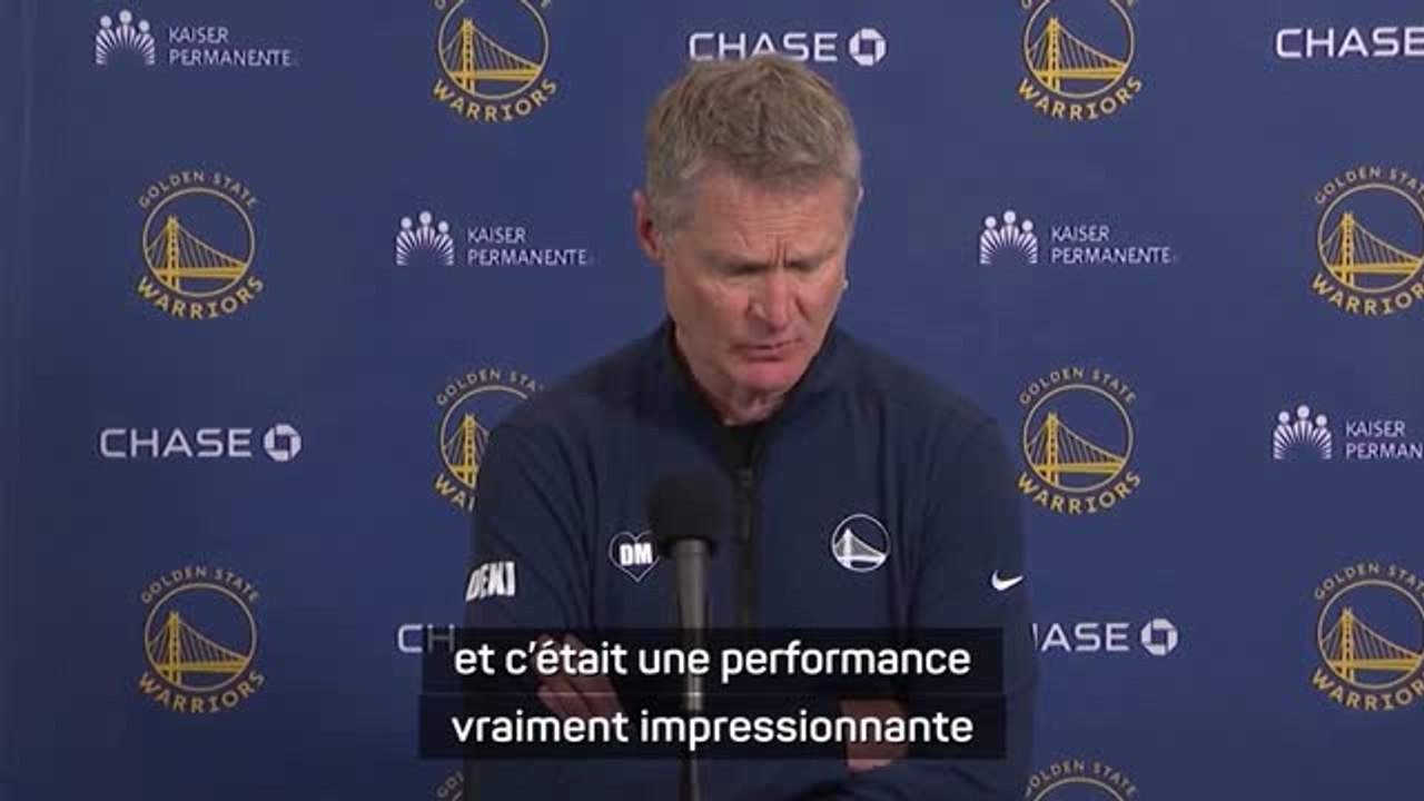 Warriors - Kerr : “Ce match, on le jette aux toilettes”