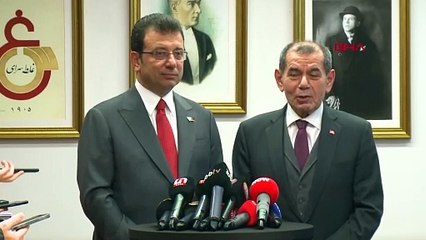 İmamoğlu, Galatasaray Başkanı Dursun Özbek'i ziyaret etti