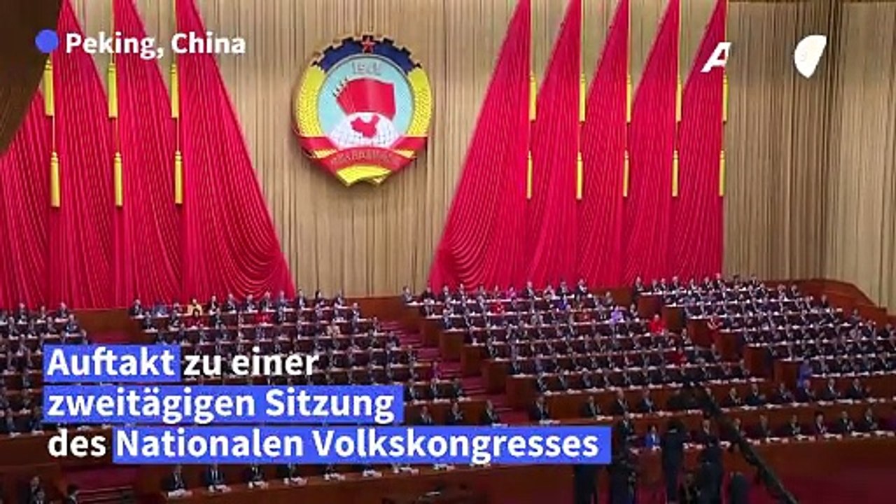 Startschuss für Nationalen Volkskongress in China