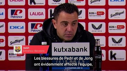 Xavi déplore les blessures de Pedri et de Jong