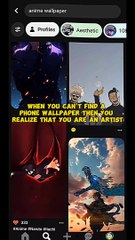 When you can't find a phone wallpaper, then you remember that you are an artist