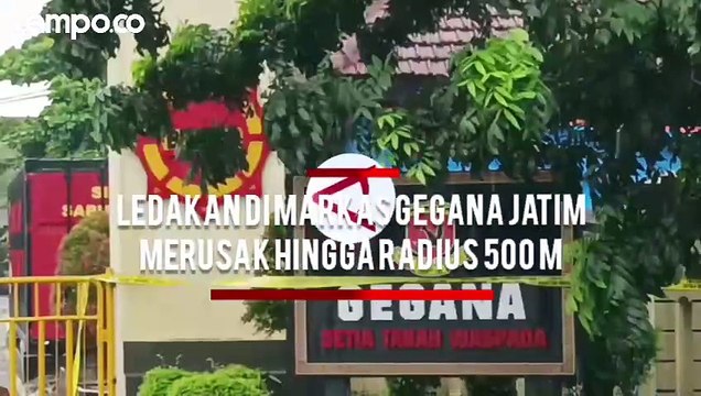 Ledakan Bahan Peledak di Markas Gegana Jatim Rusak Gedung-gedung Hingga 500 Meter