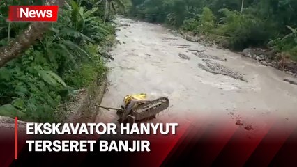 Perbaiki Jembatan, Ekskavator Malah Hanyut Terseret Banjir di Pekalongan