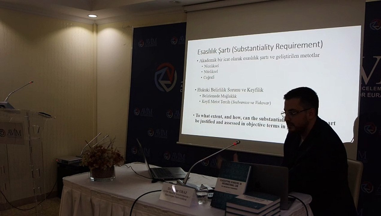 "ULUSLARARASI HUKUKTA SOYKIRIM SUÇU, ESASLILIK KOŞULU VE OBJEKTİVİTE İLLÜZYONU" BAŞLIKLI KONFERANS