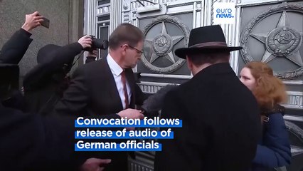 German ambassador summoned to embassy in Moscow over leak