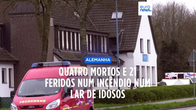 Quatro mortos e 21 feridos em incêndio num lar de idosos na Alemanha