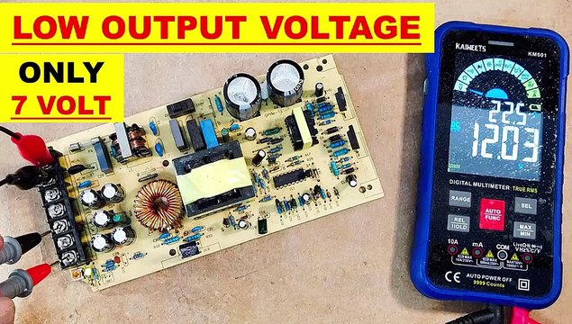 Only 7 Volt Output instead of 12 volt, Low Output voltage