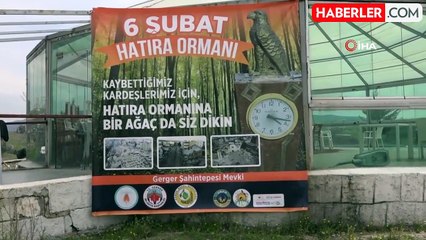 Depremde hayatını kaybedenlerin anısına bin fidan toprakla buluştu