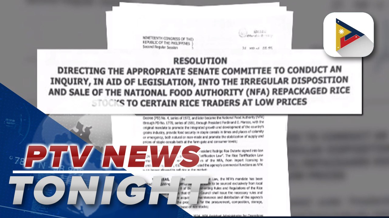 Some senators react on preventive suspension of more than 100 NFA officials, employees over rice...