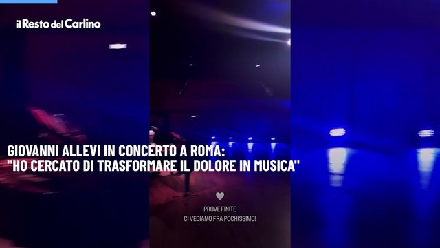 Giovanni Allevi in concerto a Roma: Ho cercato di trasformare il dolore in musica