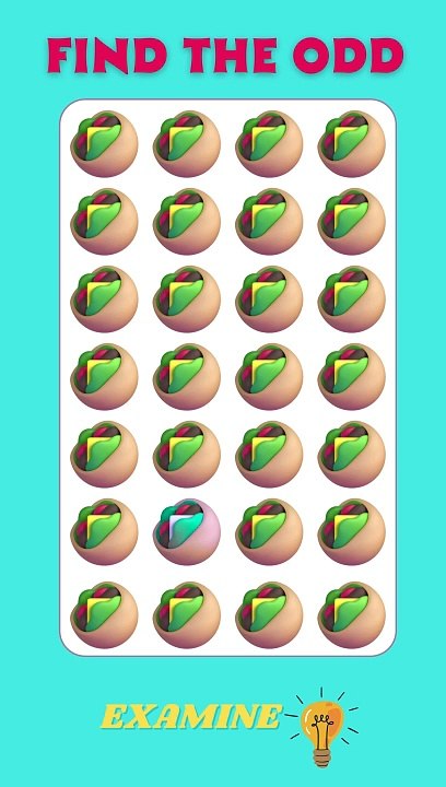 Can you spot the odd emoji! Part 237 Test your eye sharpness now! #spotthedifference #findemoji