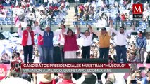 Candidatos presidenciales muestran 