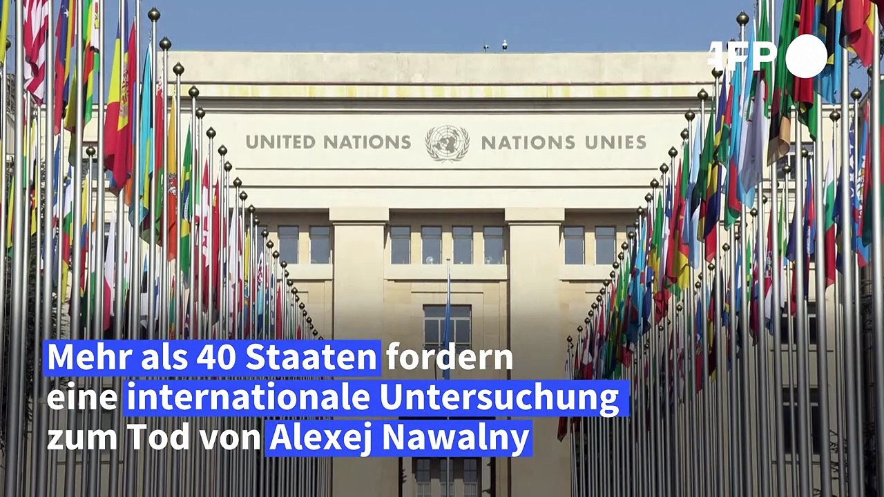 Mehr als 40 Staaten fordern internationale Untersuchung von Nawalnys Tod