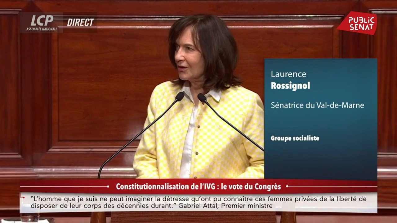 IVG dans la Constitution : "Quelle victoire, quel bonheur" s'exclame Laurence Rossignol