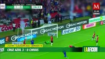 Cruz Azul le pasa por encima a Chivas en la jornada 10 y vuelve a la cima del Clausura 2024