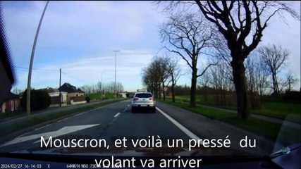 mouscron un pressé du volant