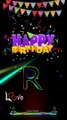 R letter black screen status ✨R name birthday whatsapp status