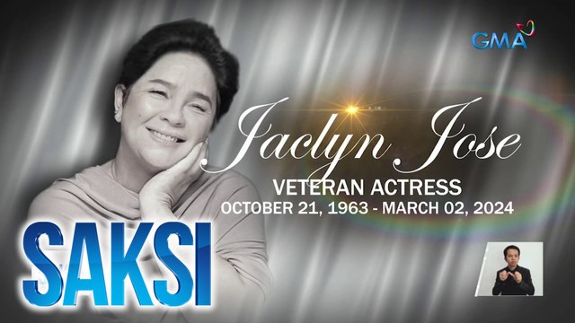 Makulay na karera ni Jaclyn Jose, inalala ng kanyang mga kaibigan at mga nakatrabaho | Saksi