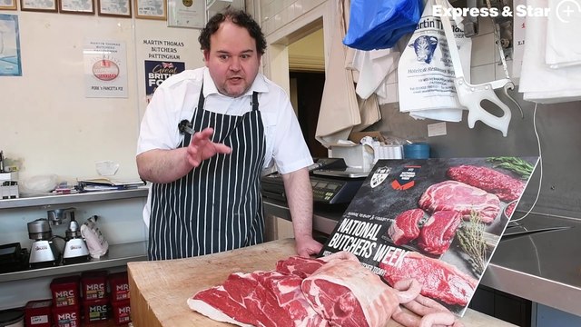 Craig Thomas from Martin Thomas Family Butchers, Pattingham, speaking about National Butchers Week.