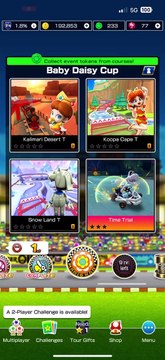 Mario Kart Tour - Baby Daisy Cup Gameplay