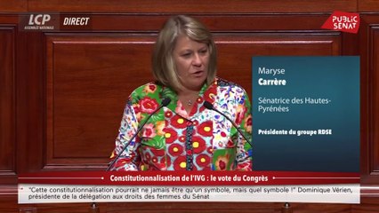 IVG : « Une immense responsabilité collective de le sanctuariser », pour Maryse Carrère