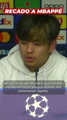El recado de Kubo a Mbappé a cuenta de “echarle más huevos” que calienta la previa del Real-PSG