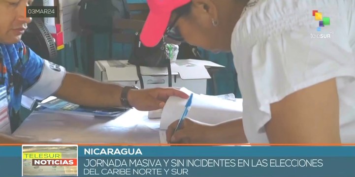 Nicaragua registra jornada masiva y sin incidencias de comicios regionales