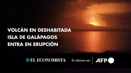 Volcán en deshabitada isla de Galápagos entra en erupción
