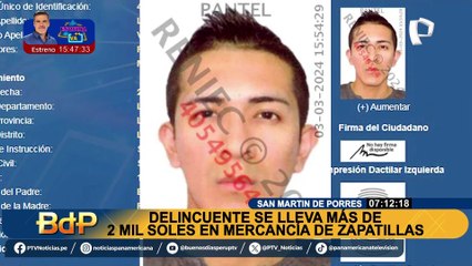 SMP: acusan a sujeto de robar cerca de S/2500 en zapatillas tras contratarlo para transportar mercadería