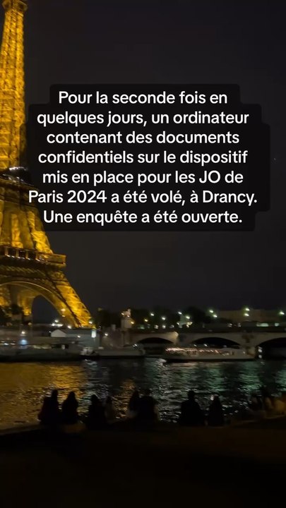 Pour la seconde fois en quelques jours, un ordinateur contenant des documents confidentiels sur le dispositif mis en place pour les JO de Paris 2024 a été volé, à Drancy. Une enquête a été ouverte.