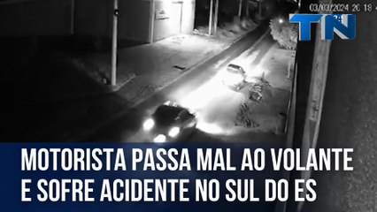 Motorista passa mal ao volante e sofre acidente no Sul do ES