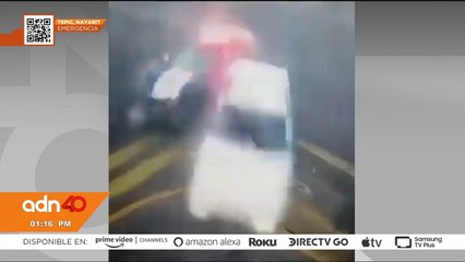 Patrulla lesiona a 5 personas tras chocar contra un taxi, entre los heridos hay una niña de 8 años