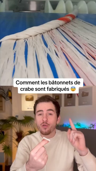 Comment les bâtonnets de crabe sont fabriqués !