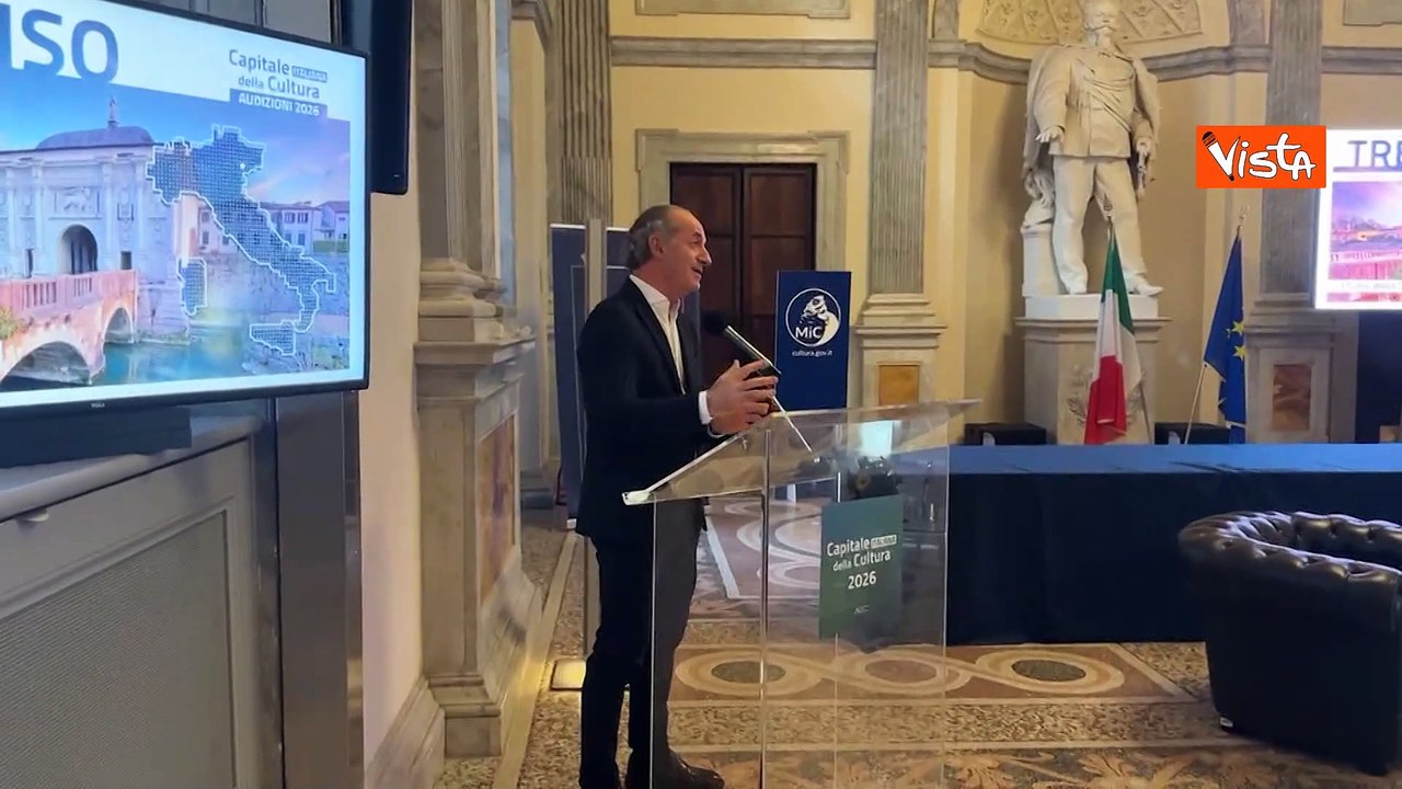 Zaia presenta candidatura Treviso a Capitale della Cultura: Vogliamo far fare bella figura al Paese