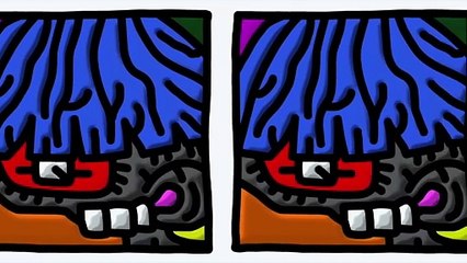 " NOLMA LE PETIT GARÇON AUX CHEVEUX BLEUS " JAK ARNOULD ©ADAGP