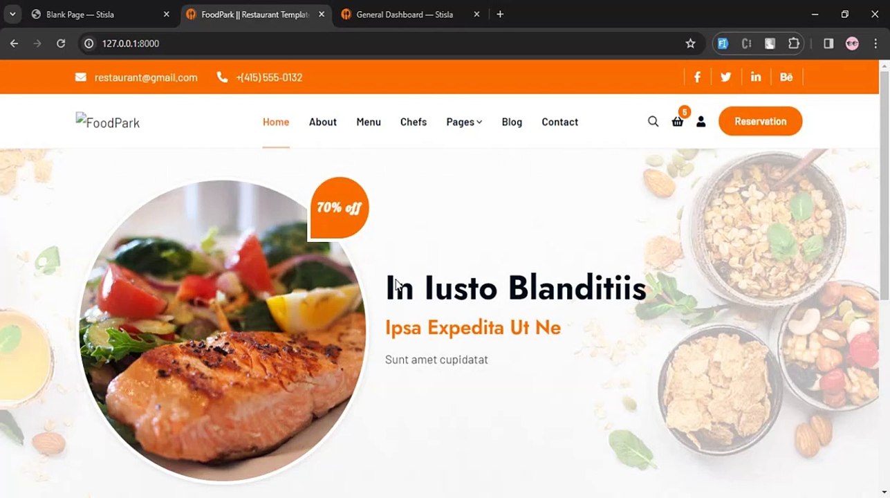 Why Choose Us Page Setup In Laravel Project | E-commerce Restaurant Project in Laravel #36