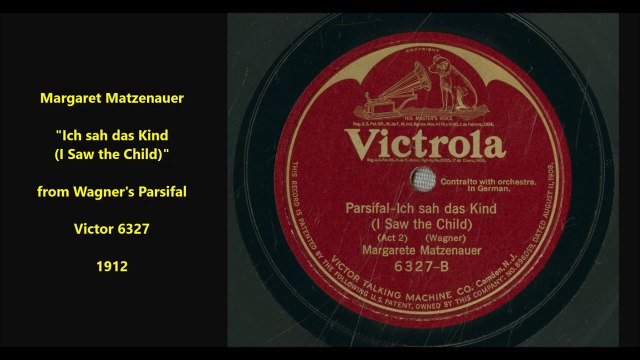 Margaret Matzenauer - Ich sah' das Kind (1912)